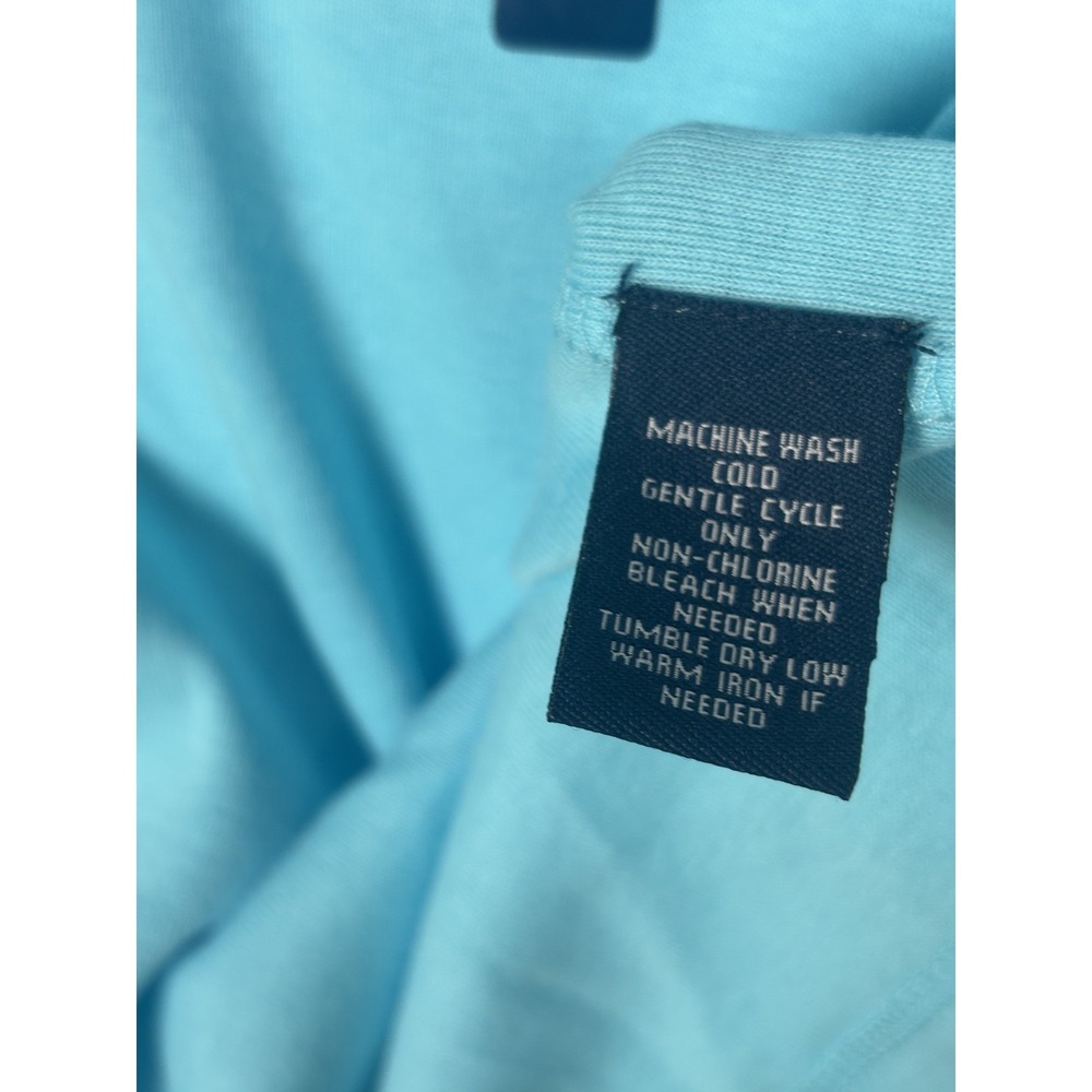 Chaps Classics Polo Shirt Womens Large Blue Gulf Button Pockets Spring Casual - Picture 10 of 13